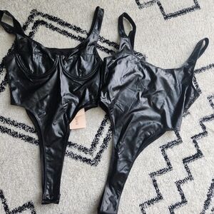 SHEIN Glossy Black Top